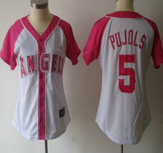 LA Angels of Anaheim #5 Albert Pujols 2012 Fashion Womens Jersey