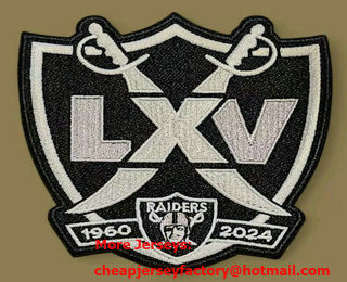 Las Vegas Raiders 65TH Season Stitched Patch