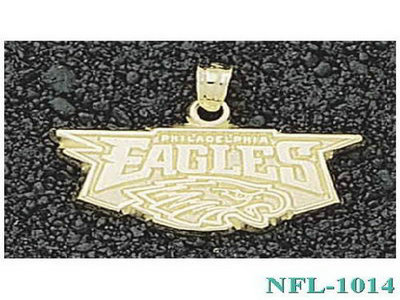 LogoArt Philadelphia Eagles 10K Gold 516 Inch X 34 Inch Team Name Pendant