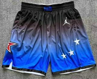 Men's 2023 All Star Blue With Game Swingman Hot Press Shorts