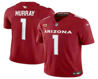 Men's Arizona Cardinals #1 Kyler Murray Red 2023 FUSE With Patch Vapor Limited Stitched Jersey