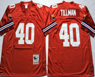 Men's Arizona Cardinals #40 Pat Tillman Red Throwback Jersey by Mitchell & Ness