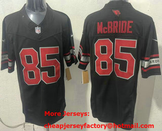 Men's Arizona Cardinals #85 Trey McBride Limited Black FUSE Vapor Jersey
