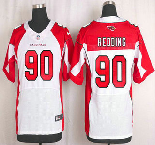 Men's Arizona Cardinals #90 Cory Redding White Road NFL Nike Elite Jersey