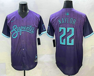 Men's Arizona Diamondbacks #22 Josh Naylor Purple 2025 City Connect Limited Jersey