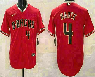 Men's Arizona Diamondbacks #4 Ketel Marte Red Cool Base Jersey