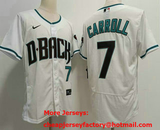 Men's Arizona Diamondbacks #7 Corbin Carroll Flex Cool Base Stitched Baseball Jersey