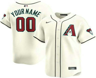 Men's Arizona Diamondbacks Customized White Limited Jersey