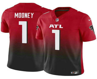 Men's Atlanta Falcons #1 Darnell Mooney Red 2024 FUSE Vapor Limited Stitched Jersey