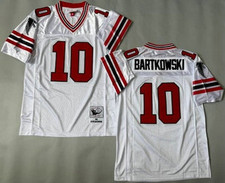 Men's Atlanta Falcons #10 Steve Bartkowski White 1983 Throwback Jersey