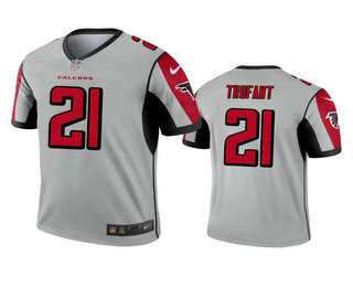 Men's Atlanta Falcons #21 Desmond Trufant Silver Inverted Legend Jersey