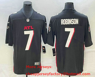 Men's Atlanta Falcons #7 Bijan Robinson Black 2023 Vapor Untouchable Limited Stitched Jersey
