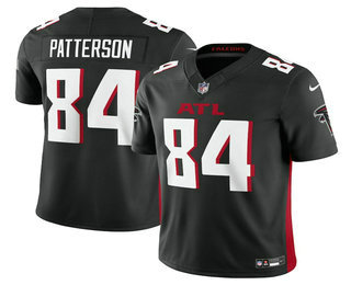 Men's Atlanta Falcons #84 Cordarrelle Patterson Black 2023 FUSE Vapor Limited Stitched Jersey
