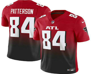 Men's Atlanta Falcons #84 Cordarrelle Patterson Red Black 2023 FUSE Vapor Limited Stitched Jersey