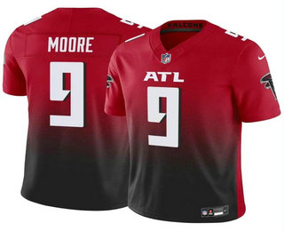 Men's Atlanta Falcons #9 Rondale Moore Red Black 2023 FUSE Vapor Untouchable Limited Stitched Football Jersey