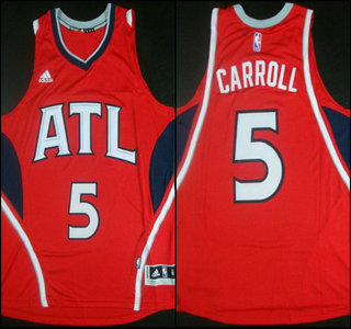 Men's Atlanta Hawks #5 DeMarre Carroll Revolution 30 Swingman 2014 New Red Jersey