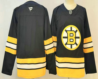 Men's Boston Bruins Blank Black 2025 Authentic Jersey