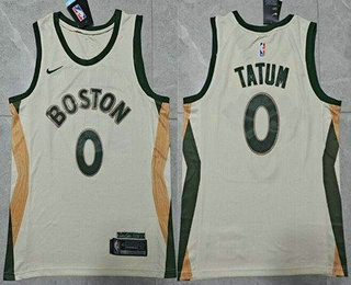 Men's Boston Celtics #0 Jayson Tatum Cream 2023 City Icon Swingman Jersey