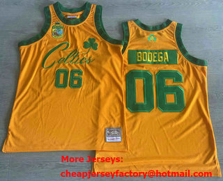 Men's Boston Celtics #06 Bodega Swingman Throwback Jersey