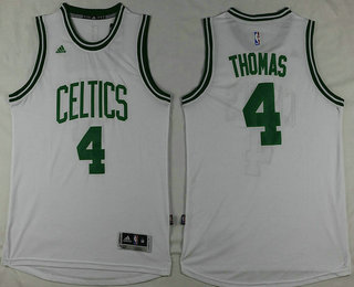 Men's Boston Celtics #4 Isaiah Thomas Revolution 30 Swingman 2016 New White Jersey