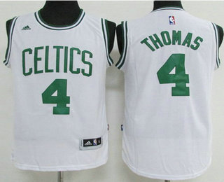 Men's Boston Celtics #4 Isaiah Thomas White Stitched NBA Revolution 30 Swingman Jersey