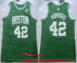 Men's Boston Celtics #42 Al Horford Green Icon Sponsor Swingman Jersey