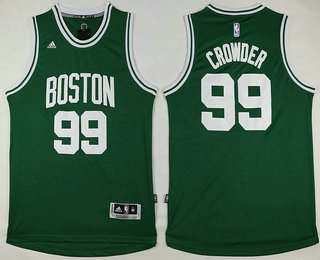 Men's Boston Celtics #99 Jae Crowder Revolution 30 Swingman Green 2016 New Jersey