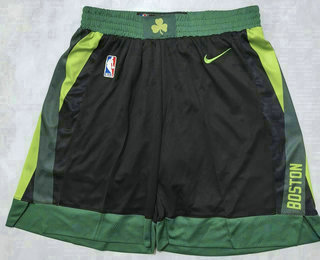 Men's Boston Celtics 2024 Black City Edition Swingman Stitched Shorts
