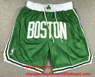 Men's Boston Celtics Green 2023 Just Don Shorts
