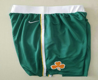 Men's Boston Celtics Green With Gold Nike Swingman 2018 playoffs Earned Edition Stitched Shorts
