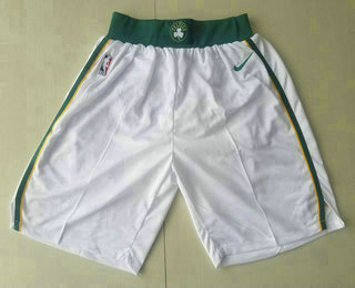 Men's Boston Celtics White With Gold 2019 Nike NBA Swingman City Edition Shorts