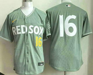 Men's Boston Red Sox #16 Jarren Duran Light Green 2025 City Connect Limited Jersey