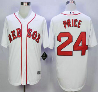 Men's Boston Red Sox #24 David Price Alternate White 2015 MLB Cool Base Jersey