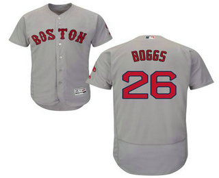 Men's Boston Red Sox #26 Wade Boggs Grey 2016 Flexbase Baseball Jersey