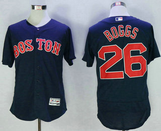 Men's Boston Red Sox #26 Wade Boggs Navy Blue 2016 Flexbase Baseball Jersey
