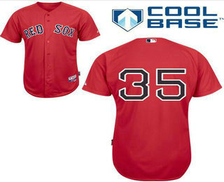 Men's Boston Red Sox #35 Steven Wright Red Stitched Baseball Jersey