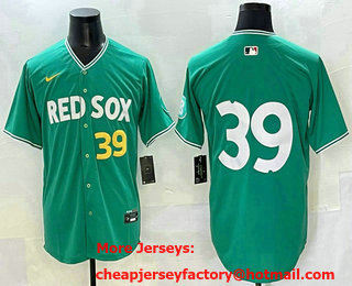 Men's Boston Red Sox #39 Christian Arroyo Green 2025 City Connect Limited Jersey