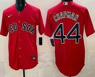 Men's Boston Red Sox #44 Aroldis Chapman Red Cool Base Jersey