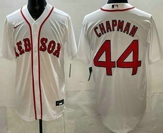 Men's Boston Red Sox #44 Aroldis Chapman White Cool Base Jersey