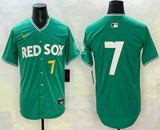 Men's Boston Red Sox #7 Masataka Yoshida Green 2025 City Connect Limited Jersey