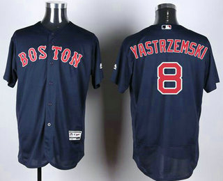 Men's Boston Red Sox #8 Carl Yastrzemski Navy Blue 2016 Flexbase Authentic Collection Jersey