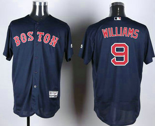 Men's Boston Red Sox #9 Ted Williams Navy Blue 2016 Flexbase Authentic Collection Jersey