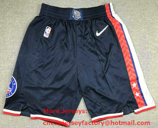 Men's Brooklyn Nets Black Diamond 2022 City Edition Swingman Stitched Shorts