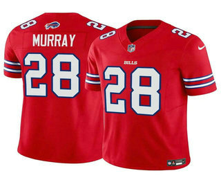 Men's Buffalo Bills #28 Latavius Murray Red 2023 FUSE Vapor Limited Football Stitched Jersey