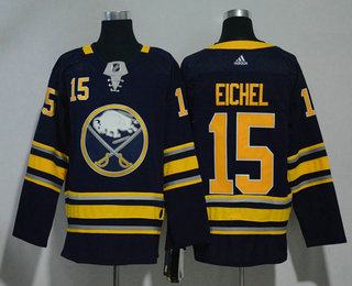 Men's Buffalo Sabres #15 Jack Eichel Navy Blue 2017-2018 Hockey Stitched NHL Jersey