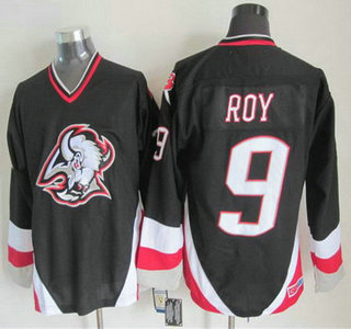 Men's Buffalo Sabres #9 Derek Roy 1996-97 Black CCM Vintage Throwback Jersey