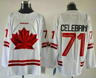 Men's Canada #71 Anthony Cirelli White 2026 Olympics Authentic Jersey