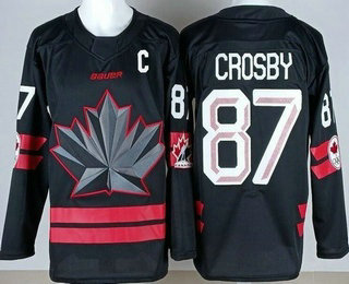 Men's Canada #87 Sidney Crosby Black 2026 Olympics Authentic Jersey