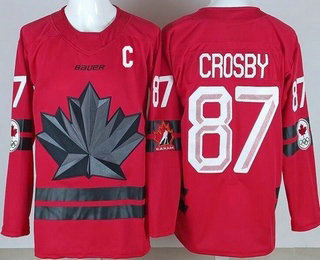 Men's Canada #87 Sidney Crosby Red 2026 Olympics Authentic Jersey