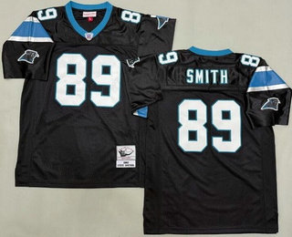 Men's Carolina Panthers #89 Steve Smith Black 2003 Throwback Jersey